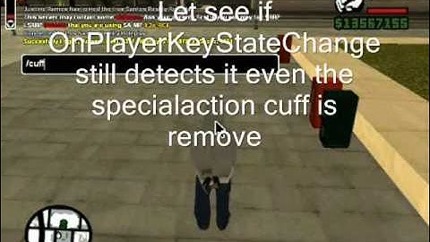 SAMP 0.3e: Prevent punching when cuffed