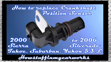 How to replace crankshaft position sensor in 2000 to 2006 Chevrolet Silverado, Tahoe, Suburban 5.3 L