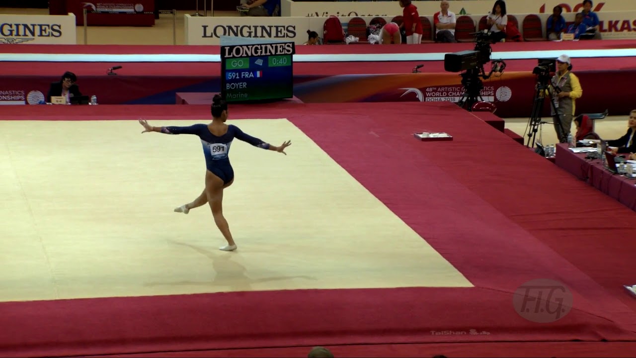 BOYER Marine (FRA) - 2018 Artistic Worlds, Doha (QAT) - Qualifications Floor Exercise
