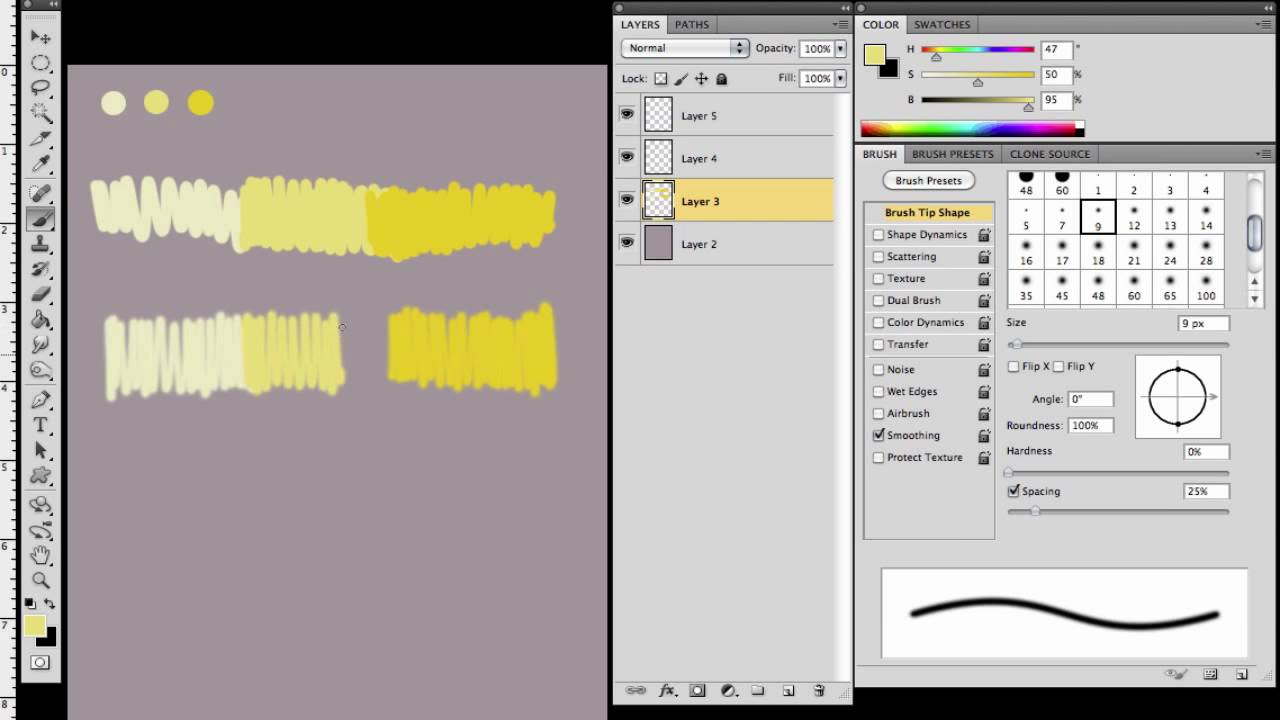 CS5 Brush Settings Transfer YouTube