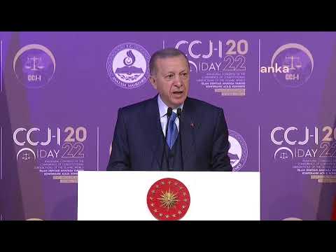 Cumhurbaşkanı Erdoğan, İslam Dünyası Anayasa Yargısı Konferansı Açılış Kongresi’nde Konuşuyor
