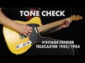 TONE CHECK: Vintage 1952 / 1954 Fender Blackguard Telecaster Demo