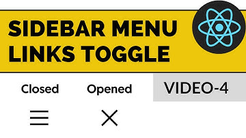sidebar menu toggle UI and routing in react js