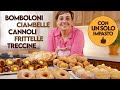 5 DOLCI LIEVITATI FRITTI CON UN SOLO IMPASTO - Bomboloni, Ciambelle, Cannoli, Treccine e Frittelle