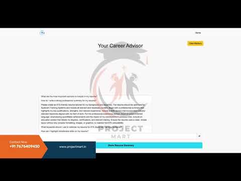 AI-Powered Career Advisor GPT | Upload Resume & Get Instant Career Guidance | Flask + OpenAI