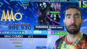 [ddr a20] dimo - paranoia (kskst mix) ESP 17 - 999,930!