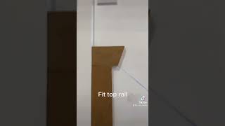 Fitting wall panelling up stairs how to video