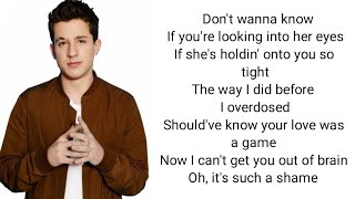 We dont talk anymore - Charlie Puth (Lyrics) ft. Selena Gomez