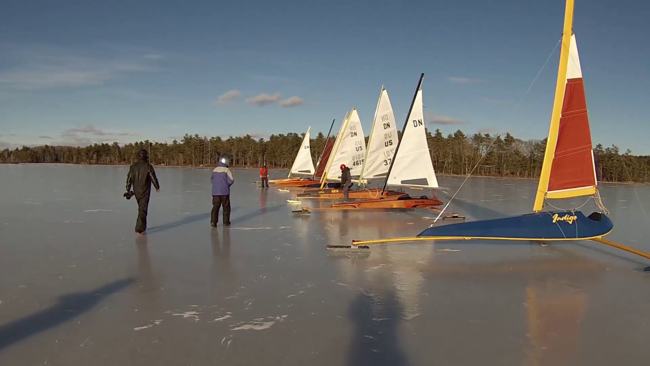 Iceboating On Lake Damariscotta Jan 28 29 2017 YouTube