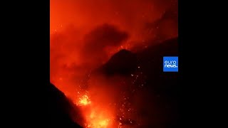 Ámulattal nézik az Etna erődemonstrációját a vulkanológusok