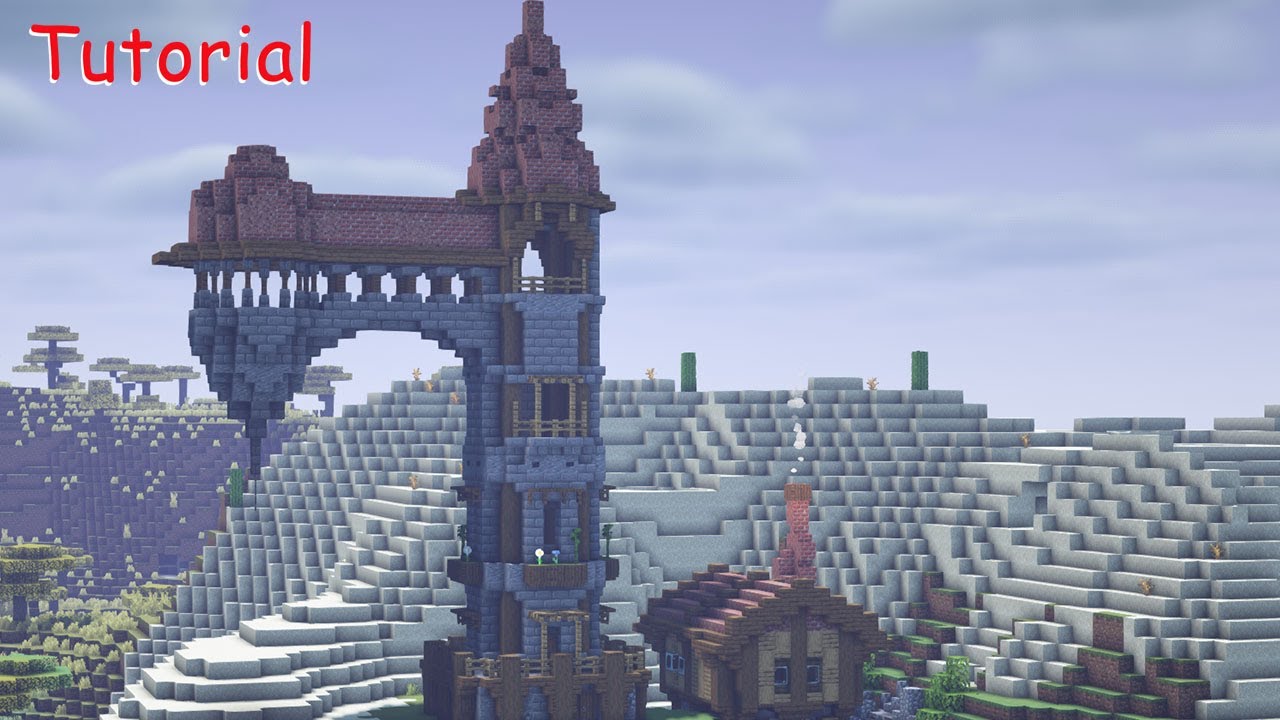 Minecraft: Casa Medieval com Torre/Medieval House with Tower