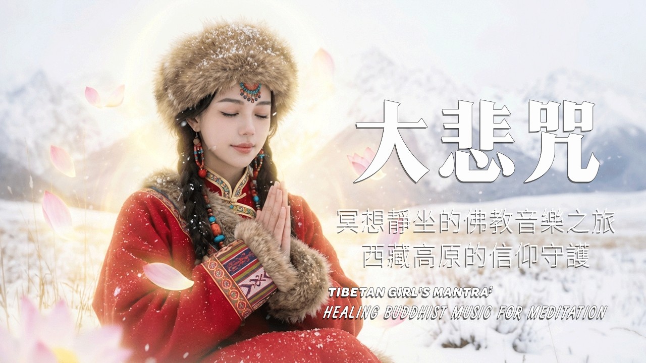 【大悲咒】西藏高原的信仰守護｜絕美藏地女主，適合療癒心靈、冥想靜坐的佛教音樂之旅Tibetan Girl's Mantra: Healing Buddhist Music for Meditation