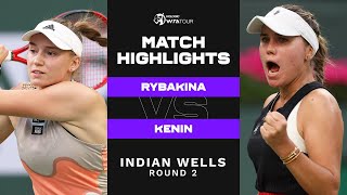 Elena Rybakina vs. Sofia Kenin | 2023 Indian Wells Round 2 | WTA Match Highlights