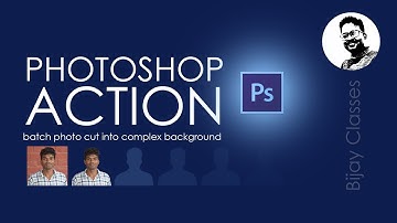 Photoshop Action  Tutorial - Change Photo Background in Batch