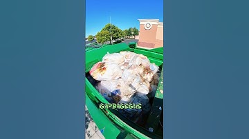 how a Garbage Truck compacts trash