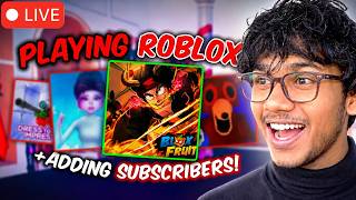 ROBLOX LIVE 🥳 Blox Fruits Adventure With Subscribers | #live #bloxfurit #roblox #giveaway