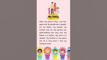 Cùng Babilala Luyện Nghe Và Đọc Với Đoạn Văn Ngắn Chủ Đề Gia Đình #babilala #tienganhtreem #shorts