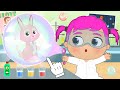 BABIES ALEX AND LILY 🛁💥 Learn how to make Bubbles That Don't Pop! 👩‍🔬🌈 Science for kids
