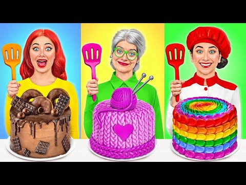 أنا مقابل جدتي في تحدي تحضير الطعام معركة الغذاء Multi DO Smile