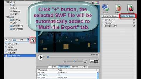 How to Convert SWF to HTML5 with Sothink SWF Decompiler for Mac