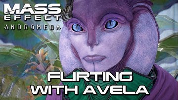 Mass Effect Andromeda - Flirting with Avela the angara