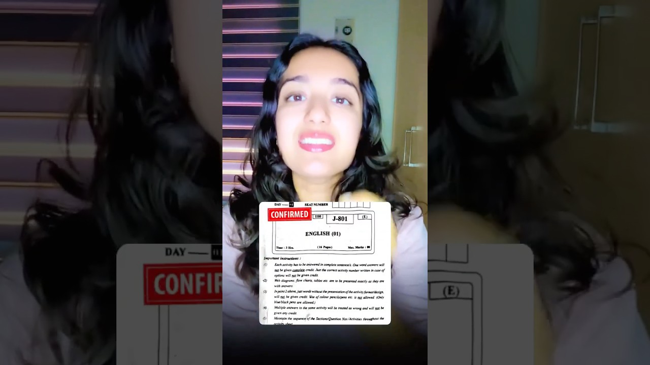 12th Board 2026😱🚨| English Paper Leak*d😱| Score 80/80🔥| 