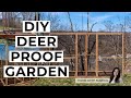 DIY Deer Proof Garden Enclosure | on a Slope