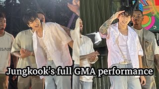 أداء جونغكوك في حفل GMA كامل 2023 أداء برقصة سفن Jungkook's full GMA performance 2023 SEVEN