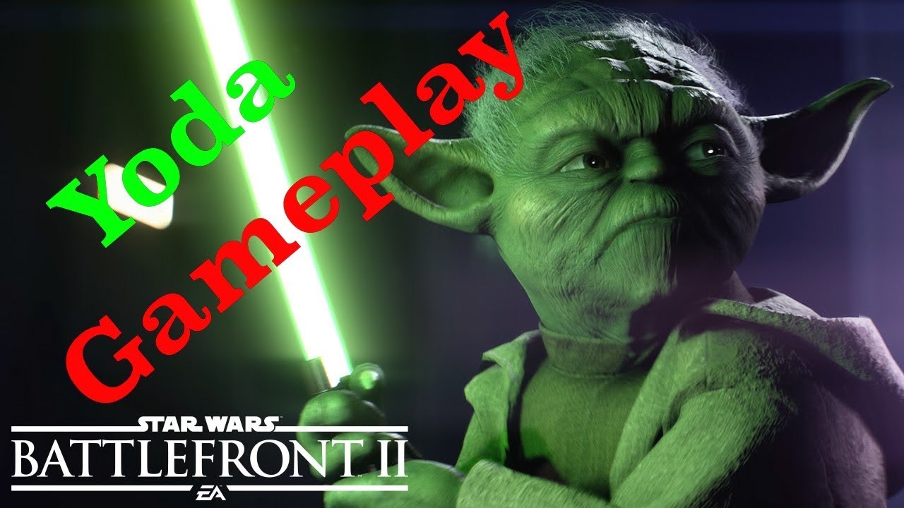 Star Wars Battlefront 2 Yoda Gameplay YouTube