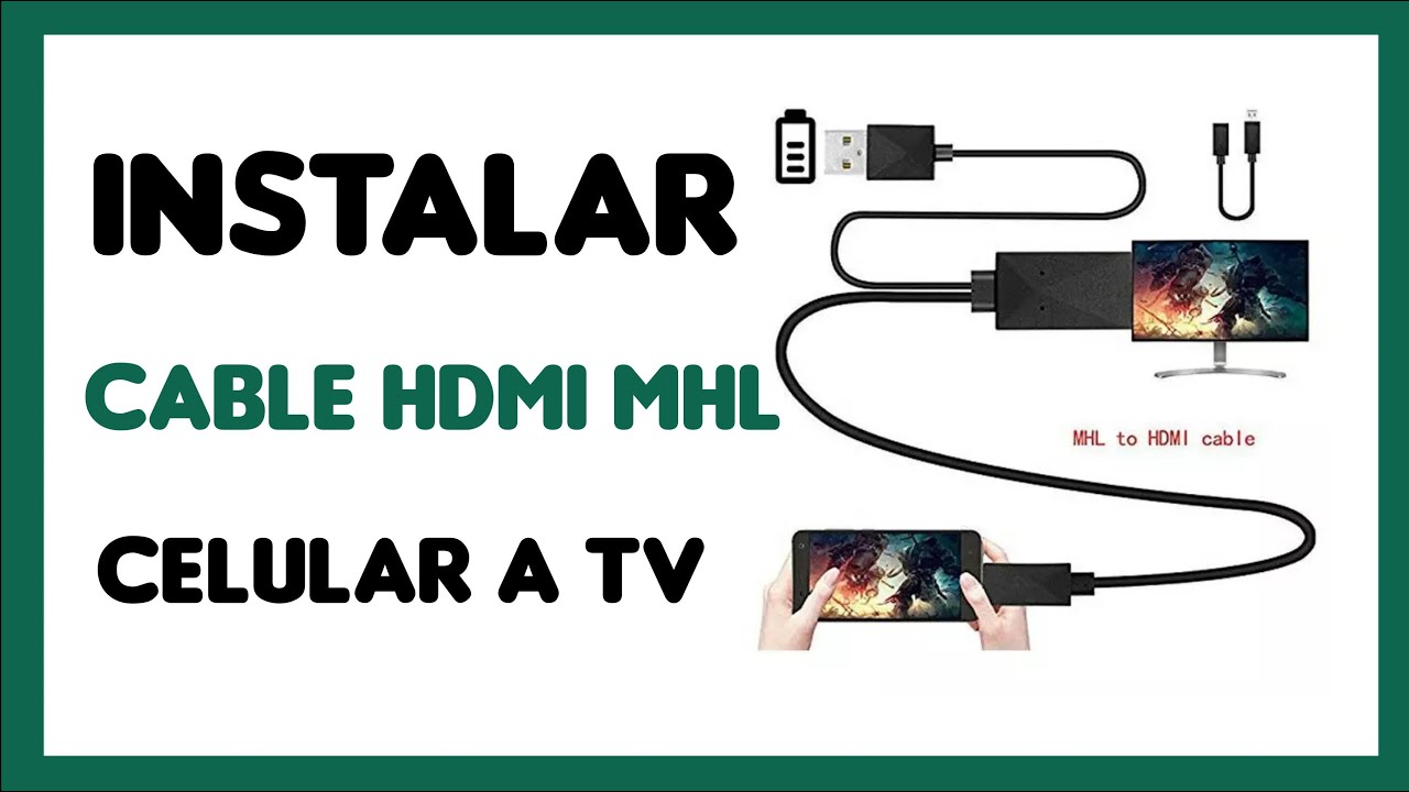 Cable HDMI - MHL Para Celular 1 Transmitir Pantalla al Tv por HDMi - YouTube