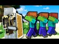 ZOMBIES ARE AFTER ME ON AN ISLAND! - Minecraft Multiplayer Gameplay