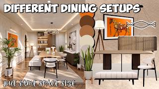 One Dining Room, Different Setups