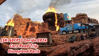 [5K-60FPS] - Cars Road Trip (Onride) 2024 - Disneyland Paris