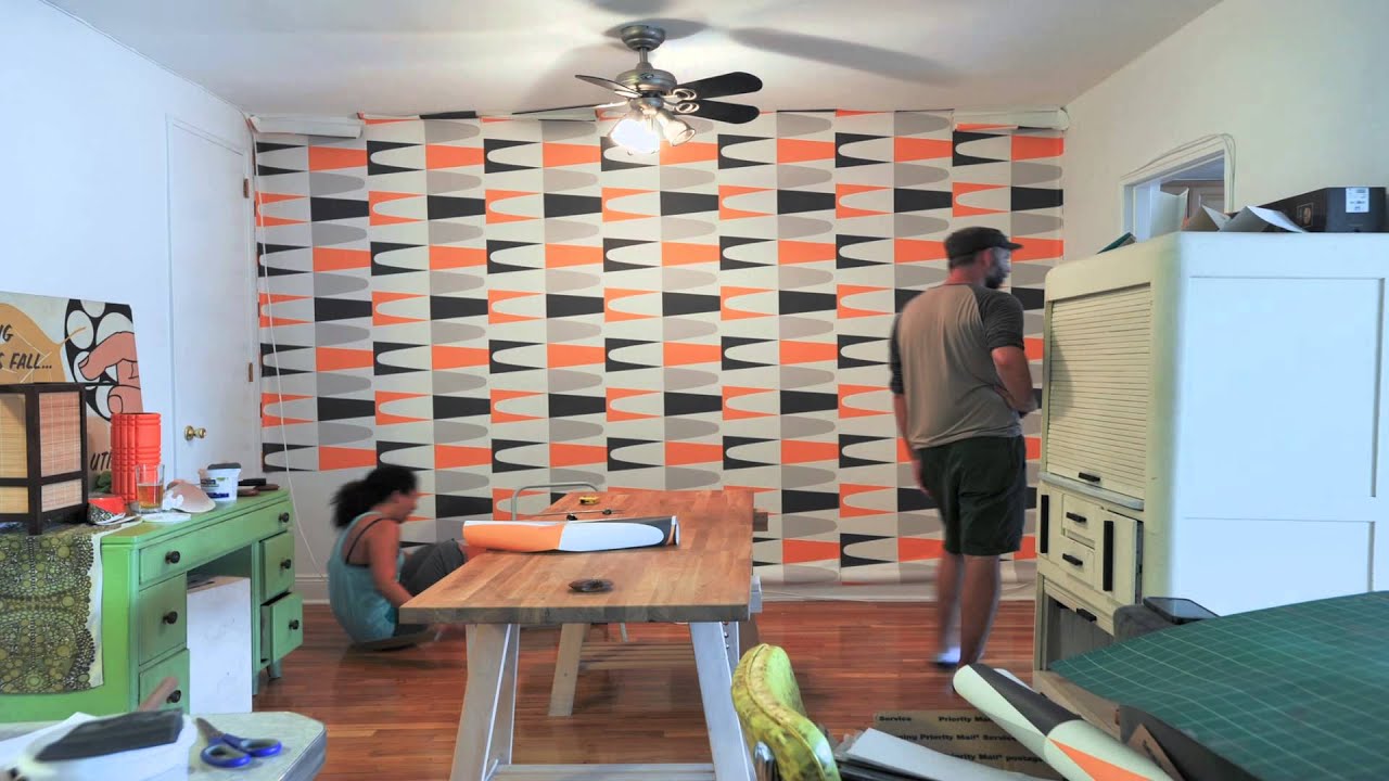 Putting up wallpaper YouTube Putting up wallpaper YouTube