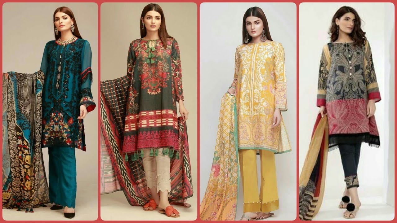 Trending Most Beautiful Designer Lawn Dress Designs Ideas For College Girls Youtube