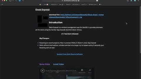 How to install Dock Exposé - MacOS Dock Preview App (Results at the end) (Task Management/Manager)