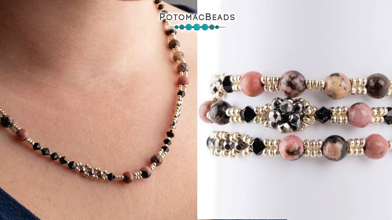 Penelope Necklace & Bracelet - DIY Jewelry Making Tutorial by PotomacBeads