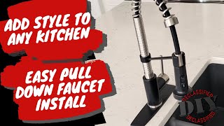 Easy Pull-Down Facuet Replacement to Add Style to Any Kitchen by DIY Declassified 266 views 2 years ago 4 minutes, 49 seconds