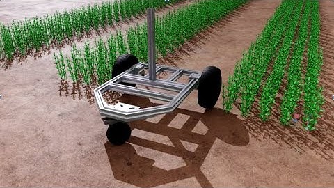 Farming Robot, Row Following with Isaac Sim and ROS 2