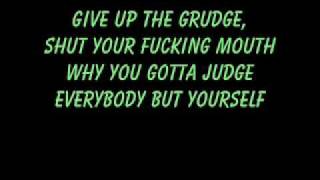 Video thumbnail of "Give Up The Grudge- Lyrics"