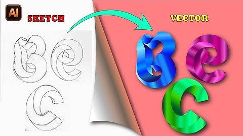 How to Turn a Hand-Drawn Sketch into 3D Vector Art in Adobe Illustrator?