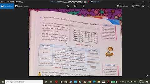 Class 5 Ch   3  (Working with  table)