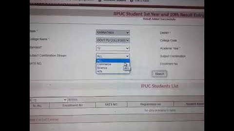 How to enter I PUC MARKS in SATS 2021