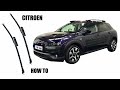 Citroen C4 Cactus- How To Replace Front Wiper Blades. New Windscreen Wipers Install