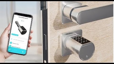 Smart Fingerprint Cylinder Lock, works with Tuya Smart HOWTO USE