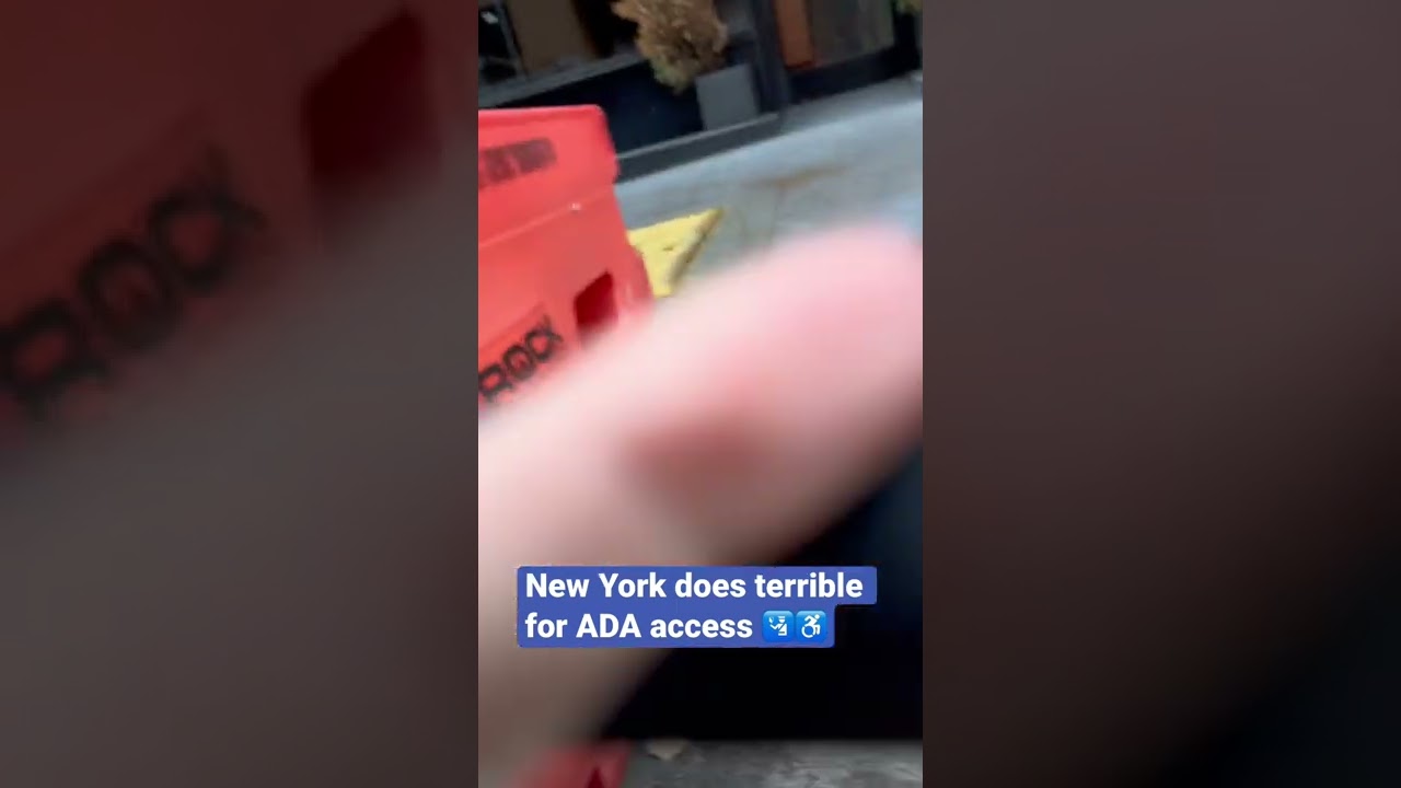 New York does terrible for ADA access 🛂♿️ I get so angry 😡