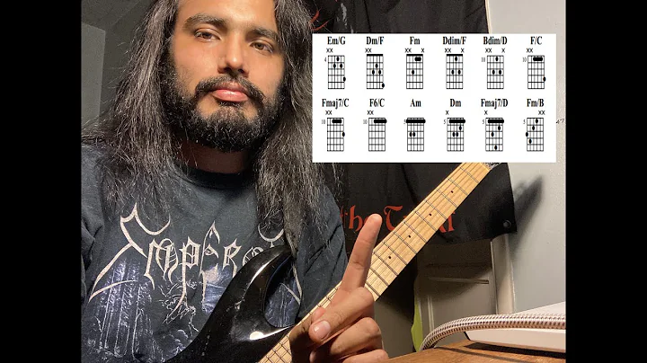 Atmospheric Black Metal Guitar Lesson - Epic Chord Progression in A minor