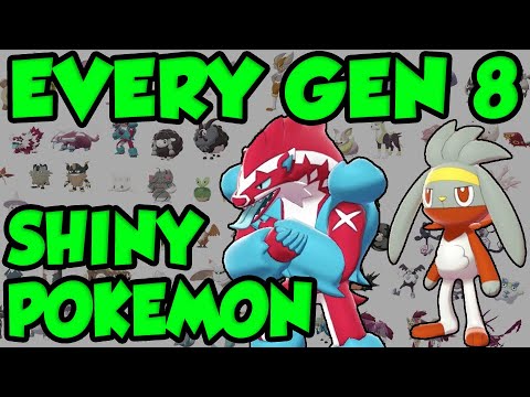 Shiny Gen 8 pre-evolutions Pokemon Sword/shield switch 