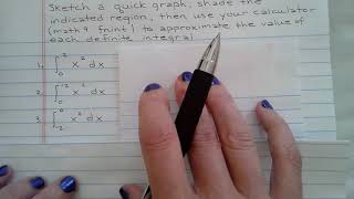 APC 5.1-5.2 Riemann Sums to Calculus Notation and "fnint" in your Calculator