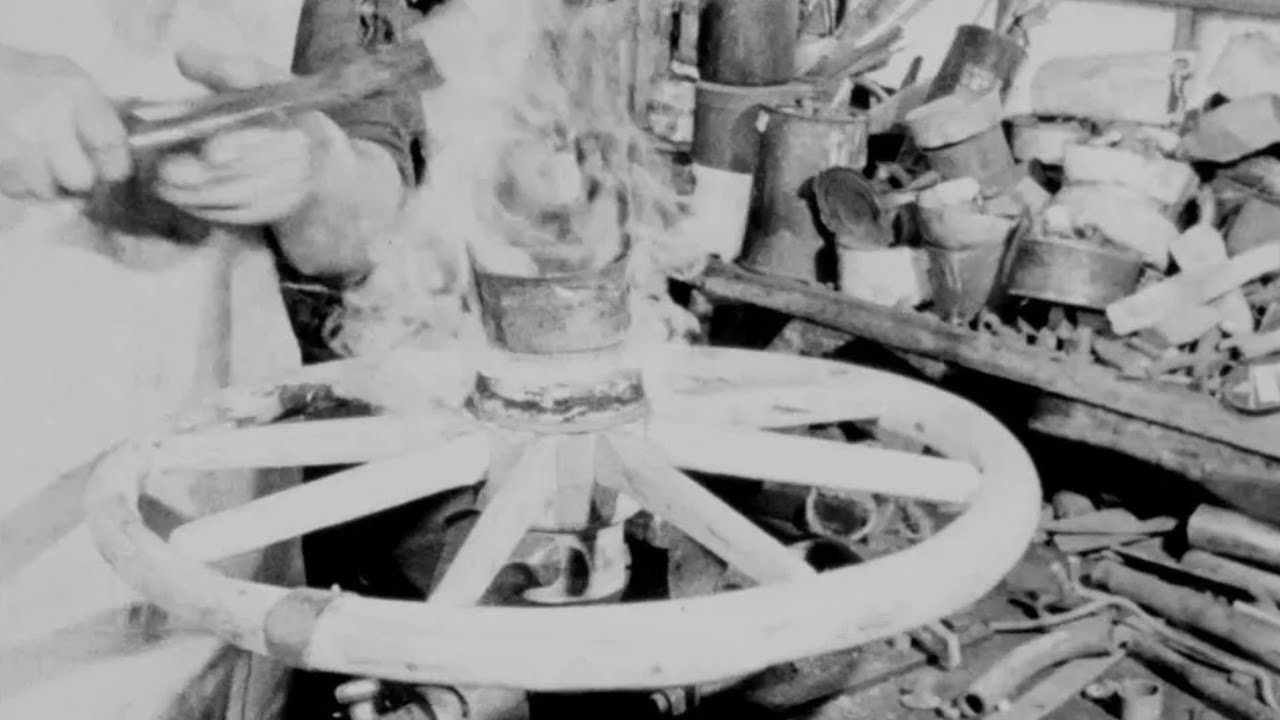 Wyrób kół do pługów - udźwiękowiony film archiwalny
